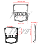 Adaptateur de cadre de voiture Canbus Box Decoder Android Radio Dash Fitting Panel Kit pour Renault Logan Sandero 1.6