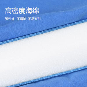 Coussin trapézoïdal en éponge haute densité 50x35x15 cm pour le soutien de l'articulation de la hanche et les soins des membres inférieurs, utilisation pour le fitness et le massage - Product Image 4