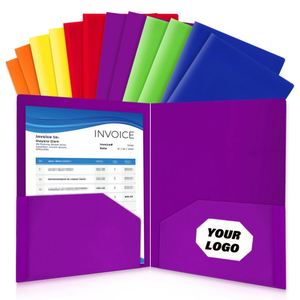 Wholesale Customized Durable PP Material A4 Letter Size Double Pockets <b>Folder</b> Multi-Color Option <b>Plastic</b> File <b>Folders</b> - Product Image 2