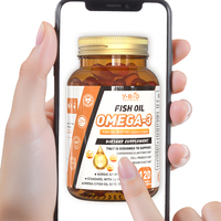 Huile de poisson à enrobage entérique 2000mg Oméga-3 EPA DHA Superaliment naturel Gélules molles inodores pour adultes Fourniture en vrac personnalisée OEM 60 portions