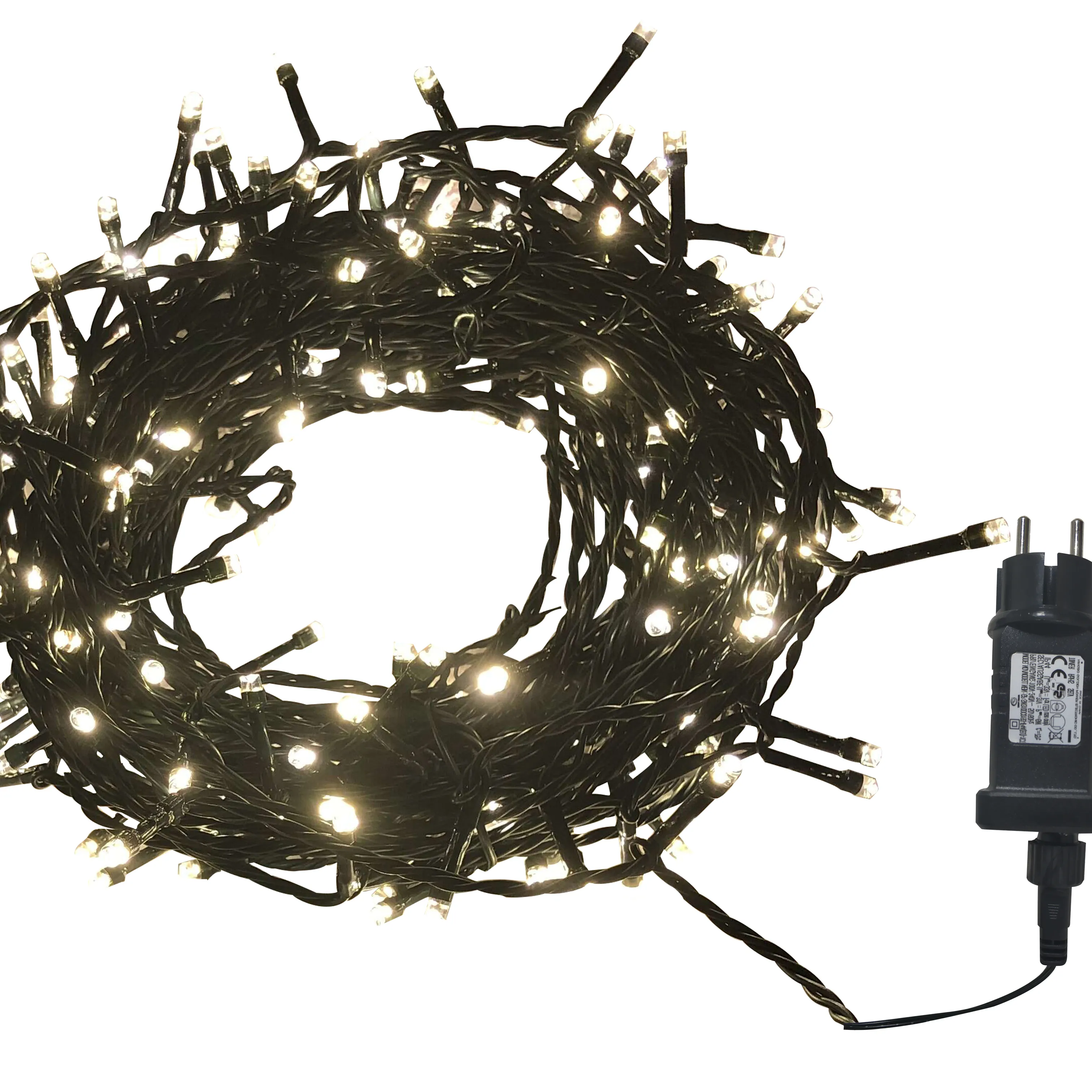 Outdoor Waterproof Light String Christmas Decorative LED String Light Holiday Wedding Indoor Clear Black Choice Luminous Party