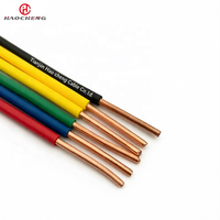Fil et câble domestiques en cuivre pur Haocheng BV H07V-U, monoconducteur, 1,5, 2,5, 4, 6 mm, fil massif, isolation PVC