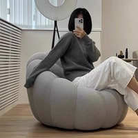 Canapé individuel Bubble compressé, design créatif et courbé, fauteuil de loisirs tendance pour salon domestique