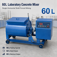 Machine à mélanger le ciment et le béton de laboratoire, moteur 3KW, 48 tr/min, minuterie numérique pour les laboratoires de test de matériaux de construction