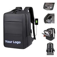 Sac à dos pour ordinateur portable en tissu Oxford imperméable de grande capacité, haute qualité, avec logo personnalisé, pour homme, avec port USB, idéal pour les voyages d'affaires et le travail