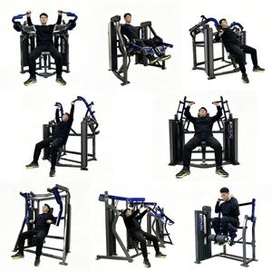Complete Set of Strength Training Fitness Equipment Including Chest Press Rowing and <b>Leg</b> Press Training Commercial Gym Equipment - Product Image 2