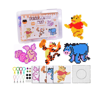 Kit de perles à fusionner colorées DIY avec matériau EVA de 5 mm, pour extrusion et découpe, pendentifs mignons, activité créative éducative pour enfants