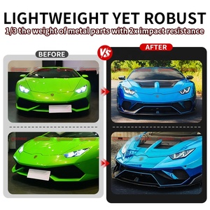 Capot avant en fibre de carbone sèche style LB pour Lamborghini Huracan LP610 LP580 LP640 EVO, couvercle de moteur en carbone amélioré - Product Image 3