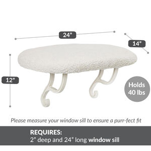 Muebles para mascotas, hamaca para cabecera, hamaca para gatos, percha para gatos de pared interior de felpa gruesa cálida - Product Image 5