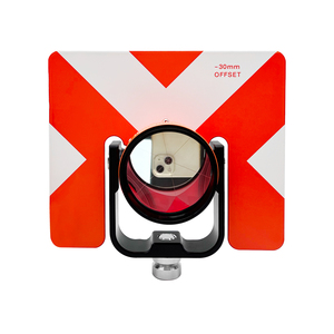 Set di prisma singolo rosso e bianco con borsa per il rilevamento delle stazioni totali del sud-30mm - Product Image 1