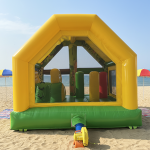 Château gonflable pour enfants de nouvelle conception 4m*4m, château gonflable à thème animal, château gonflable avec toboggan à vendre - Product Image 5