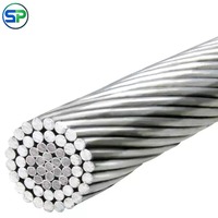 Conducteur ACSR, conducteur en aluminium nu renforcé d'acier, câble d'alimentation aérien 16-630 mm², norme ASTM IEC pour ligne de transmission