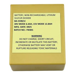 Batería de Dióxido de Litio y Azufre No Recargable BA-5590/U 30V 6.4Ah / 15V 12.8Ah para Equipos de Radiocomunicación - Product Image 1