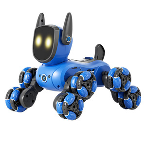 Robot Chien Éducatif Intelligent 1:5 en Plastique Rechargeable Programmable IA Mouvements Bioniques Chantant Dansant Multi-Articulations - Product Image 1