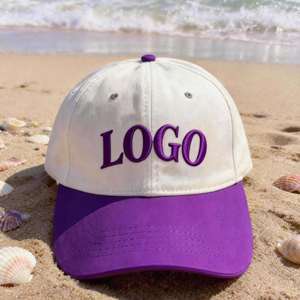 Gorras de Béisbol Unisex de Alta Calidad, Diseño Nuevo, de Dos Tonos, de Algodón, de 6 Paneles, Sin Estructura, con Cierre a Presión, Gorras Deportivas de Golf, Logotipo Personalizado - Product Image 1