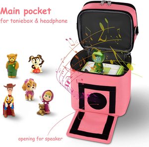 Étui de rangement ODM/OEM pour lecteur audio <span class=keywords><strong>Toniebox</strong></span> et figurines, 2 compartiments, pochette de transport durable pour jouets - Product Image 2