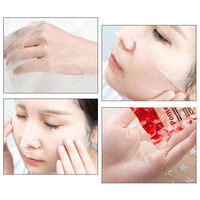 Masque facial Ovilz OEM à la niacinamide et à la vitamine C, masque en feuille éclaircissant, hydratant et illuminateur pour le soin du visage