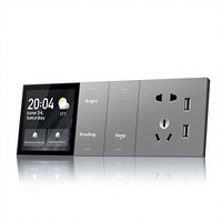 Système de contrôle intelligent personnalisé pour chambres d'hôtel avec panneaux Mesh et KNX, commande vocale, modèle Y5-Hotel Design
