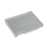 Dissipateur thermique en aluminium extrudé sur mesure avec tube thermique riveté pour le refroidissement électronique