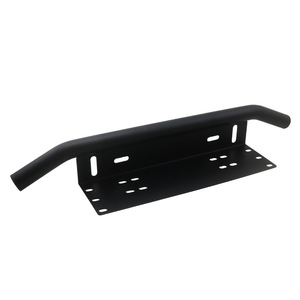 Aosu Cross-border Auto Parts Aluminum Alloy License Plate <b>Bracket</b> Black And <b>Silver</b> Front Bumper Mounting <b>Bracket</b> For Off-road - Product Image 2