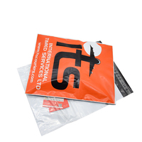 Nouveau matériel personnalisé Poly mail sac en plastique avec poignée Commerce expédition emballage courrier Express sac avec poche