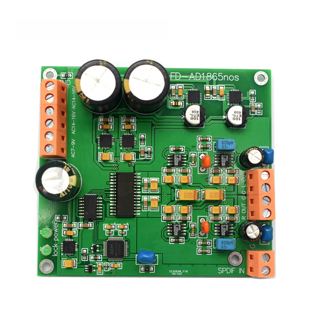 AD1865 DAC R2r Decoding Board NOS Mode Ak4118 Support 24Bit 192K