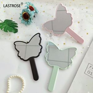 butterfly Shape Hand Held <b>Mirror</b> Make Your logo <b>Compact</b> <b>Mirrors</b> Wholesale Cosmetic <b>Mirrors</b> for Women Daily Makeup - Product Image 3