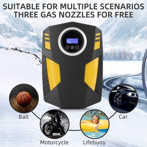 Inflador Digital de Pneus DC <span class=keywords><strong>12</strong></span> Volt 150 PSI Compressor de Ar para Carros, Motocicletas e Bicicletas, Compressor de Ar Portátil - Product Image 4