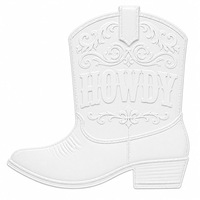 Plaque Murale Métallique Vintage « Howdy Cowboy Boot Western Ranch » en Étain Embossé – Personnalisable, Fournisseur Direct d'Usine OEM