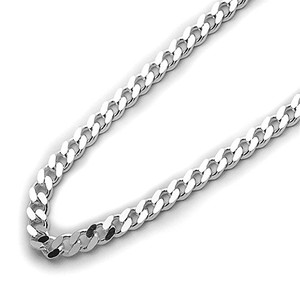 Hip Hop alta gioielleria da uomo 4mm cubana <span class=keywords><strong>925</strong></span> solida catena in argento Sterling <span class=keywords><strong>925</strong></span> collana in argento - Product Image 5