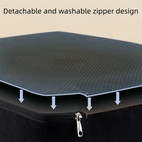 Accessoires pour chiens de compagnie : Rampes, escaliers et marches de luxe en mousse à mémoire de forme, amovibles, pour petits chiens, pour lit et intérieur
