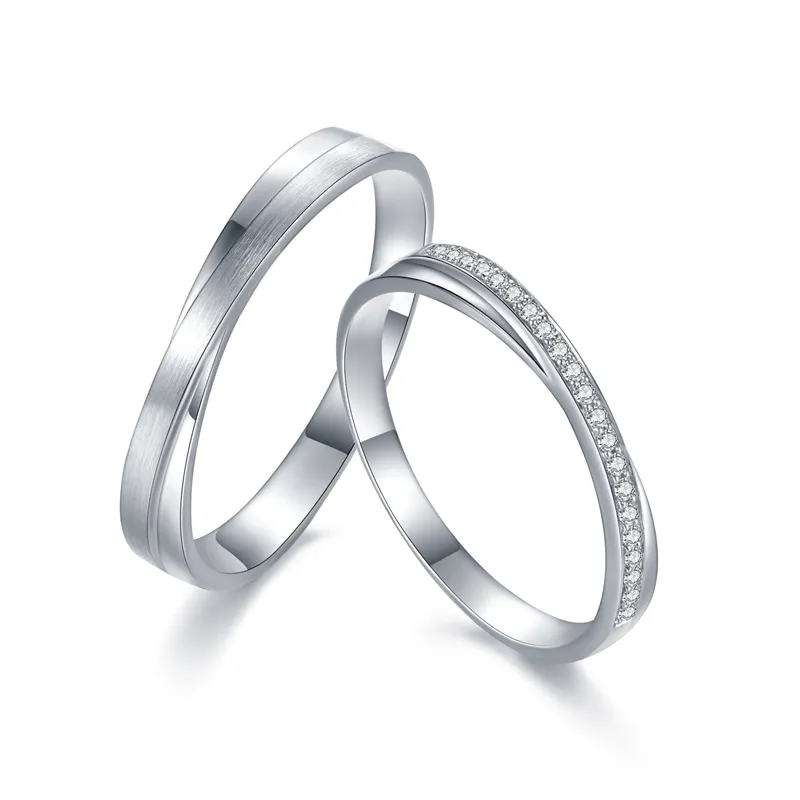 2022 Heiße neue Produkte Common Style Finger Twist Infinity Ring Designs Verlobung sring oder Paar Ring für Frau