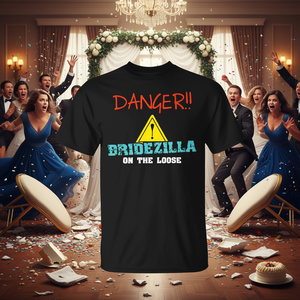 T-shirt promotionnel Danger Bridezilla On The Loose - Product Image 3