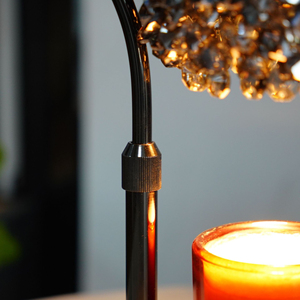 Adjustable Wood <b>Table</b> Lamp with Glass Shade E26 <b>LED</b> Warm <b>Light</b> AC 110V Flexible Modern Design Middle Size - Product Image 1