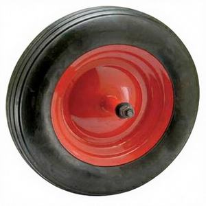 Carretilla de Goma Sólida con Construcción Metálica para Jardín, Marca ROCARR OFFICINE MECCANICHE OMEGNESI, Modelo 1805610, Rueda Sólida - Product Image 1