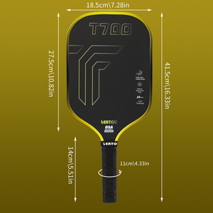 מחבט פיקלבול תרמופורמי מותאם אישית מסיבי פחמן, מאושר על ידי USAPA, בלחיצה חמה, זול, ייצור לפי הזמנה (OEM/ODM) - Product Image 3