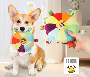 Disques volants interactifs Jouets à mâcher pour chiens Plush Pet Tug War avec cloches lavables résistantes aux morsures à l'intérieur - Product Image 5