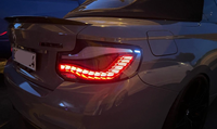 Conjunto de Luces Traseras YX New Dragon Scale para BMW Serie 2 F22 F23 2014-2021, LED 100% Impermeables, Plug+Play, Señal de Giro Secuencial