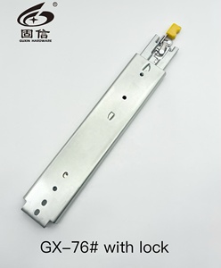 Guxin 200kg 76mm nhiệm vụ cao ngăn kéo trượt gấu hệ thống ngăn kéo kính thiên văn kênh tự khóa trượt theo dõi - Product Image 3