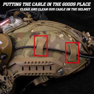 Câble d'équipement de casque tactique recueilli casque extérieur Vision nocturne gestion des câbles <span class=keywords><strong>Velcro</strong></span> pour gilet sac câble transporter <span class=keywords><strong>autocollant</strong></span> - Product Image 2