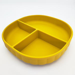 แผ่นซิลิโคนดูดไม่แตกสำหรับ100% ที่ใช้บนโต๊ะอาหารสำหรับเด็กทารกหัดเดินจานฟรี BPA เกรดอาหาร - Product Image 3