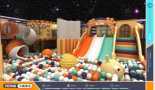 Grande aire de jeux intérieure pour enfants de 300 mètres carrés, château gonflable, équipement de jeux doux sur le thème personnalisé