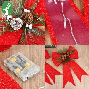 <b>Red</b> <b>Bow</b> <b>Christmas</b> <b>Tree</b> Shopping Mall Window Scene Decoration Pendant Home Use Battery Operated Hanging Ornaments - Product Image 4