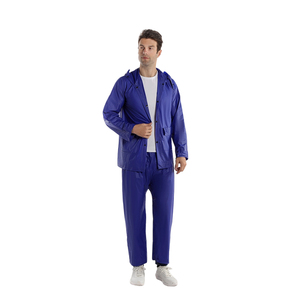 Imperméable PVC Standguard pour Travailleurs en Extérieur, Costume <span class=keywords><strong>de</strong></span> <span class=keywords><strong>Pluie</strong></span> Épais <span class=keywords><strong>Homme</strong></span> Femme pour la Moto et le Camping - Product Image 5