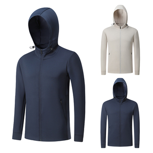 Chaqueta con capucha ligera con protección UV para hombre de alta calidad, abrigo de piel transpirable de secado rápido para actividades de verano - Product Image 2