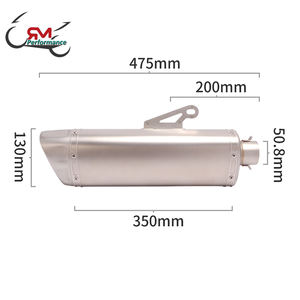 Akra-silenciador Universal para motocicleta, escape de 51mm para GSX S1000 GSX R1000 Z1000 MT09 - Product Image 3