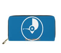 Portefeuille long en cuir Yap Flag avec grande capacité, pochette en cuir adaptée aux femmes, pour les voyages et l'usage quotidien
