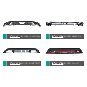 Mới có sẵn trong các mô hình khác nhau khuếch tán chung động cơ phía sau bội khuếch tán môi Spoiler phản xạ Quad xả - Product Image 5