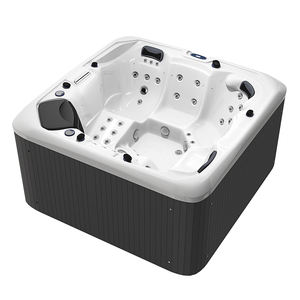 Bain à remous extérieur de luxe pour famille 5 personnes Massage acrylique bains à remous autoportants avec lumières LED et jets d'air - Product Image 1