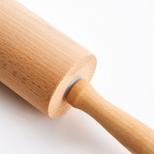 دبوس لف خشب الزان مخصص ، تشطيب طبيعي بدون طلاء ، بكرة معجنات شمعية لمطبخ خبز الدمبلينغ - Product Image 6